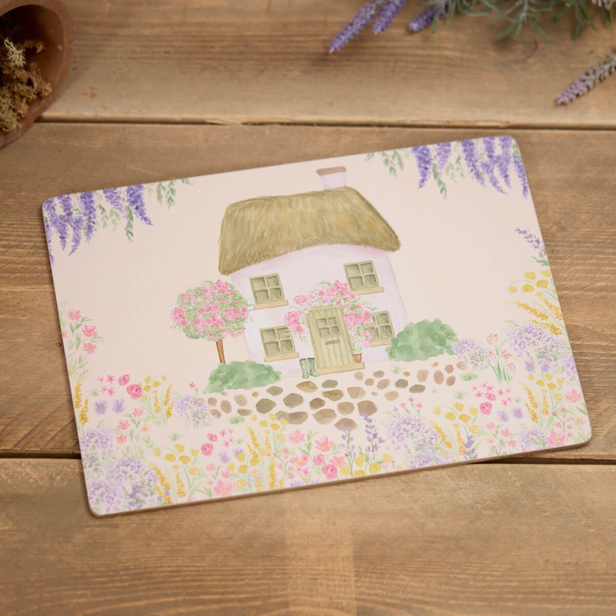 Cottage Garden Scene Set of 4 Placemats