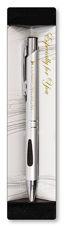 communion pen - metal / silver