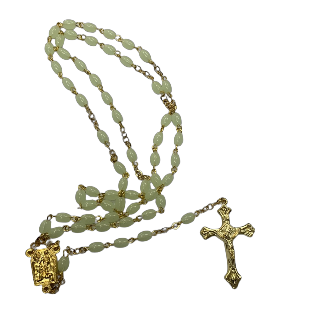 Plastic Luminous Rosary Beads