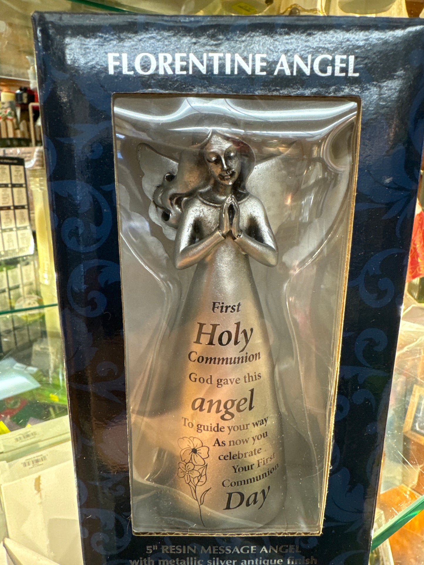 Resin 5 inch Message Angel/Communion (C39635)
