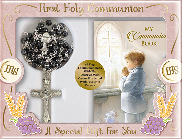communion rosary boy
