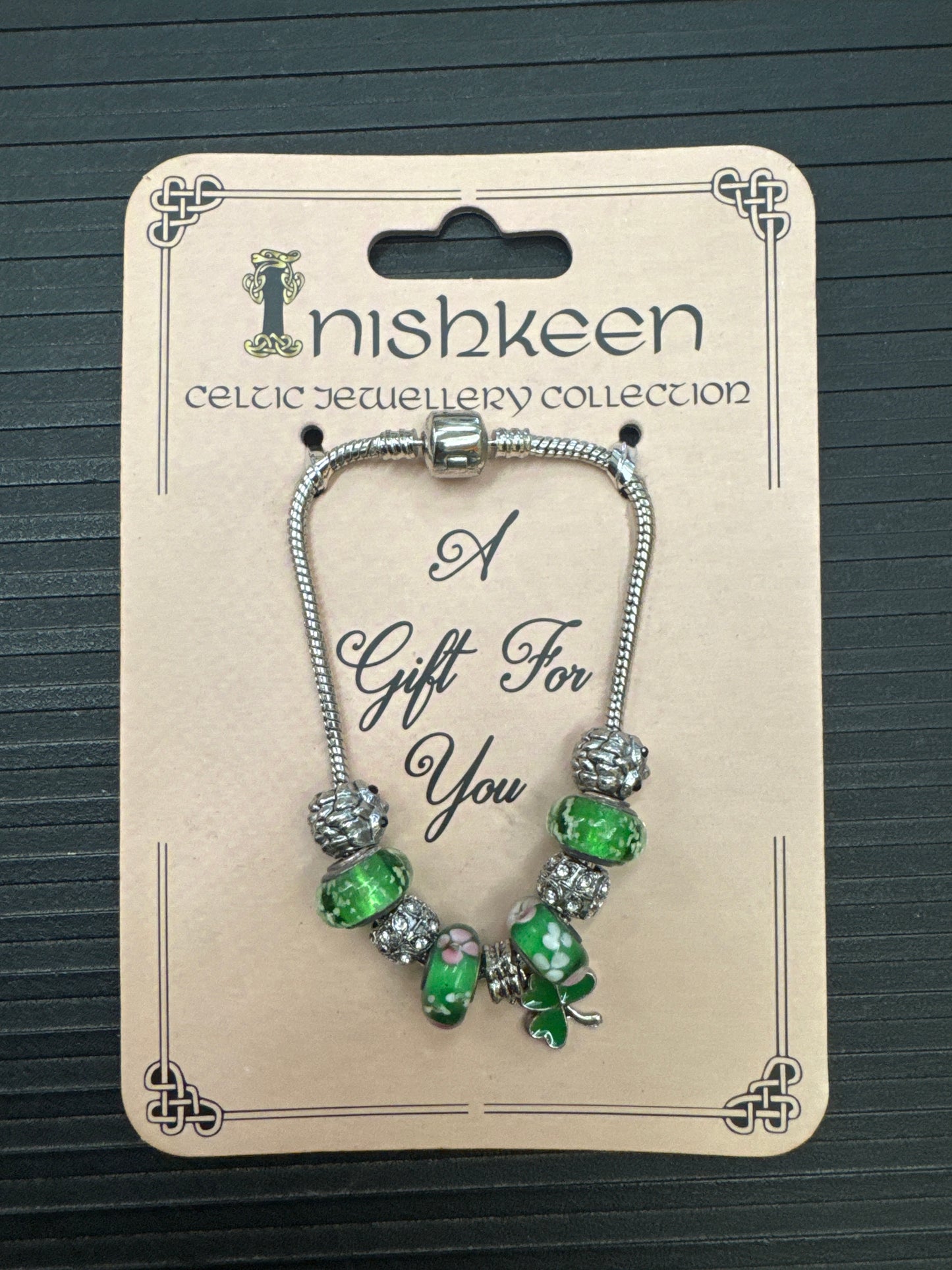 Inishkeen Celtic Jewellery Bangle Shamrock