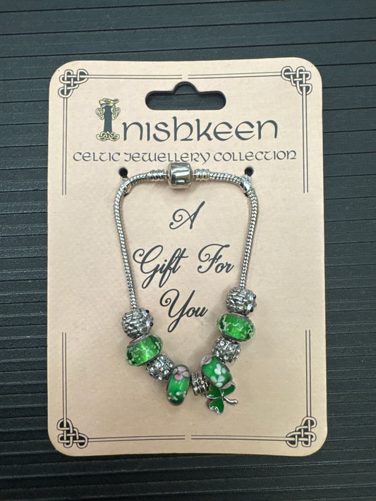 Inishkeen Celtic Jewellery Bangle Shamrock