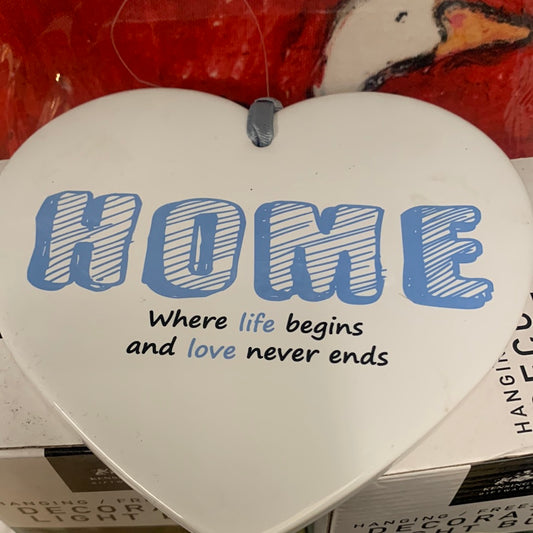 HOME CERAMIC HANGING PLAQUE*
