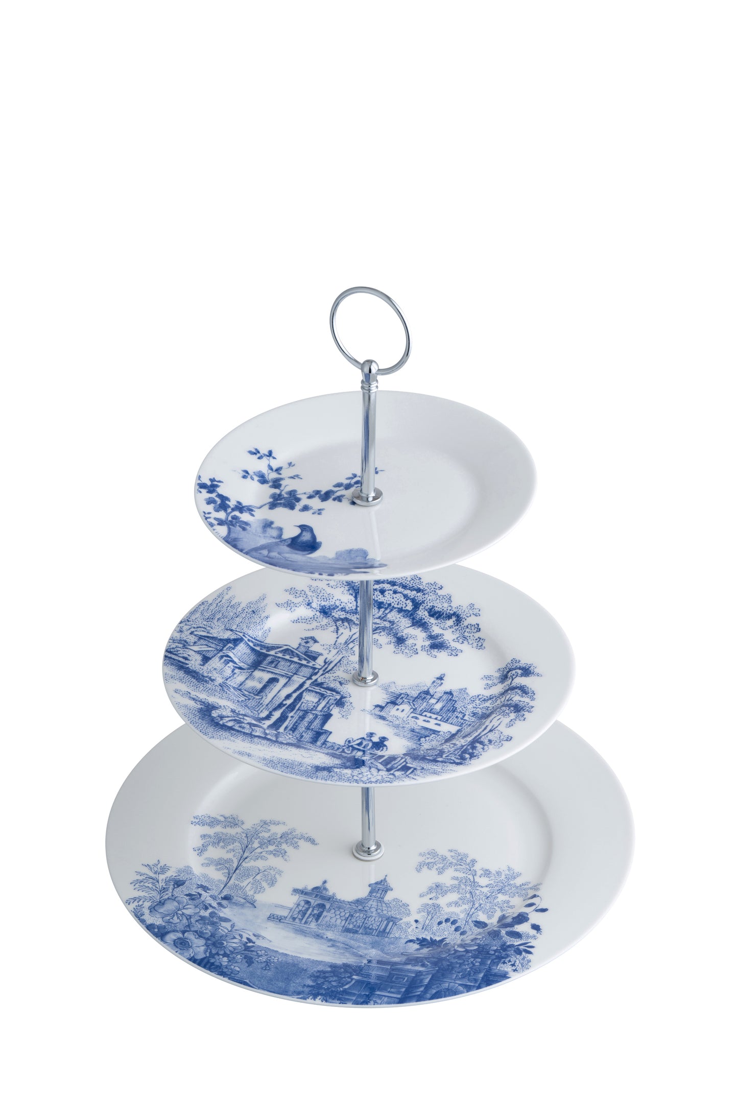 Aynsley Archive Blue 3 Tier Cake Stand