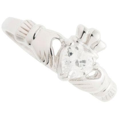 Ladies Claddagh Ring Size 11 Sterling Silver