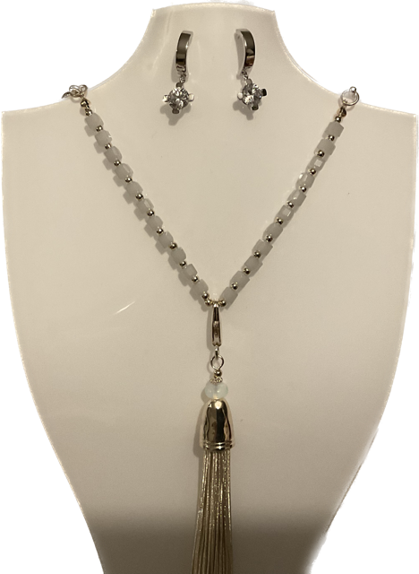 Silver diamond earrings