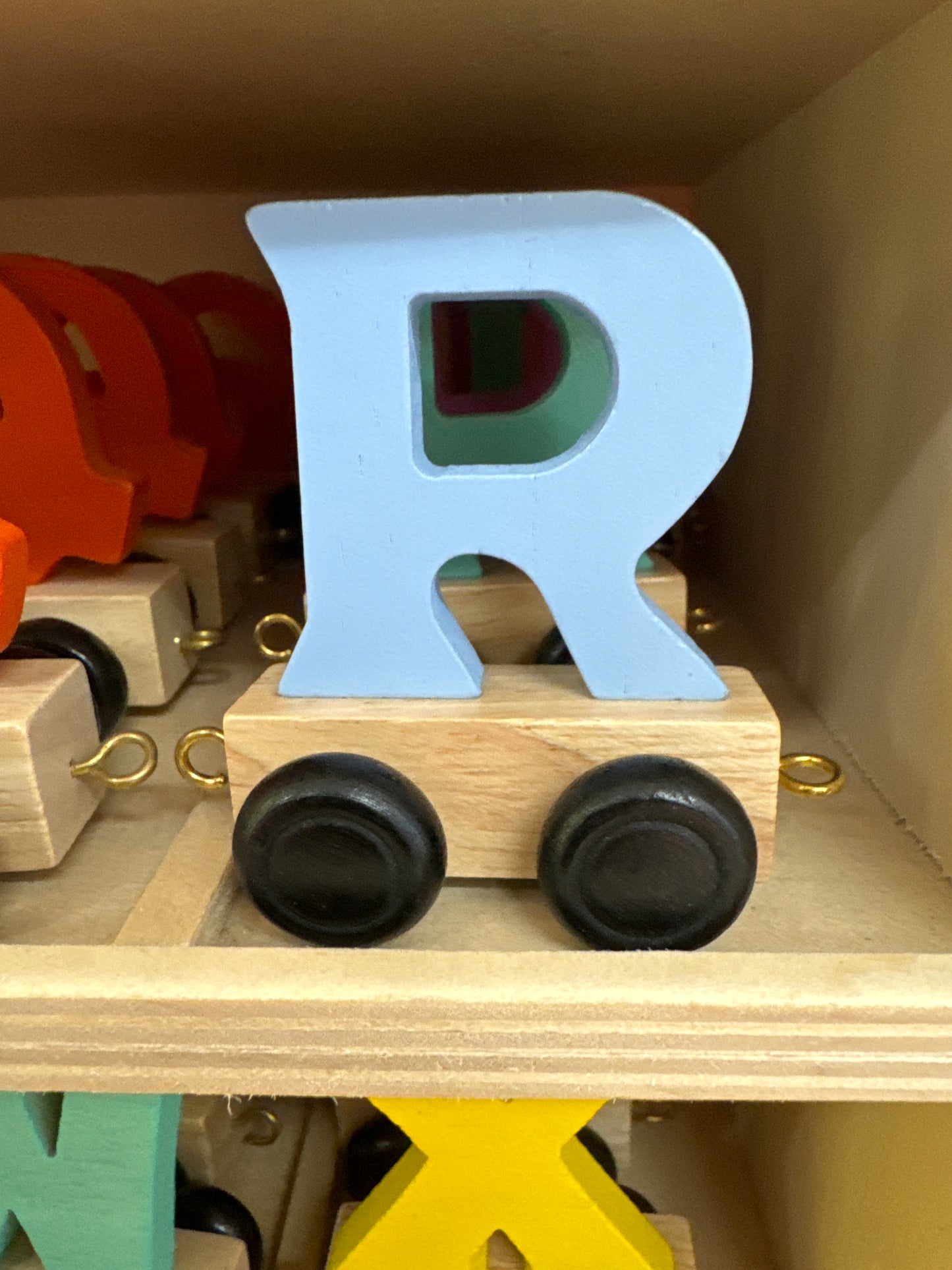Train Letters R-Pastel Blue