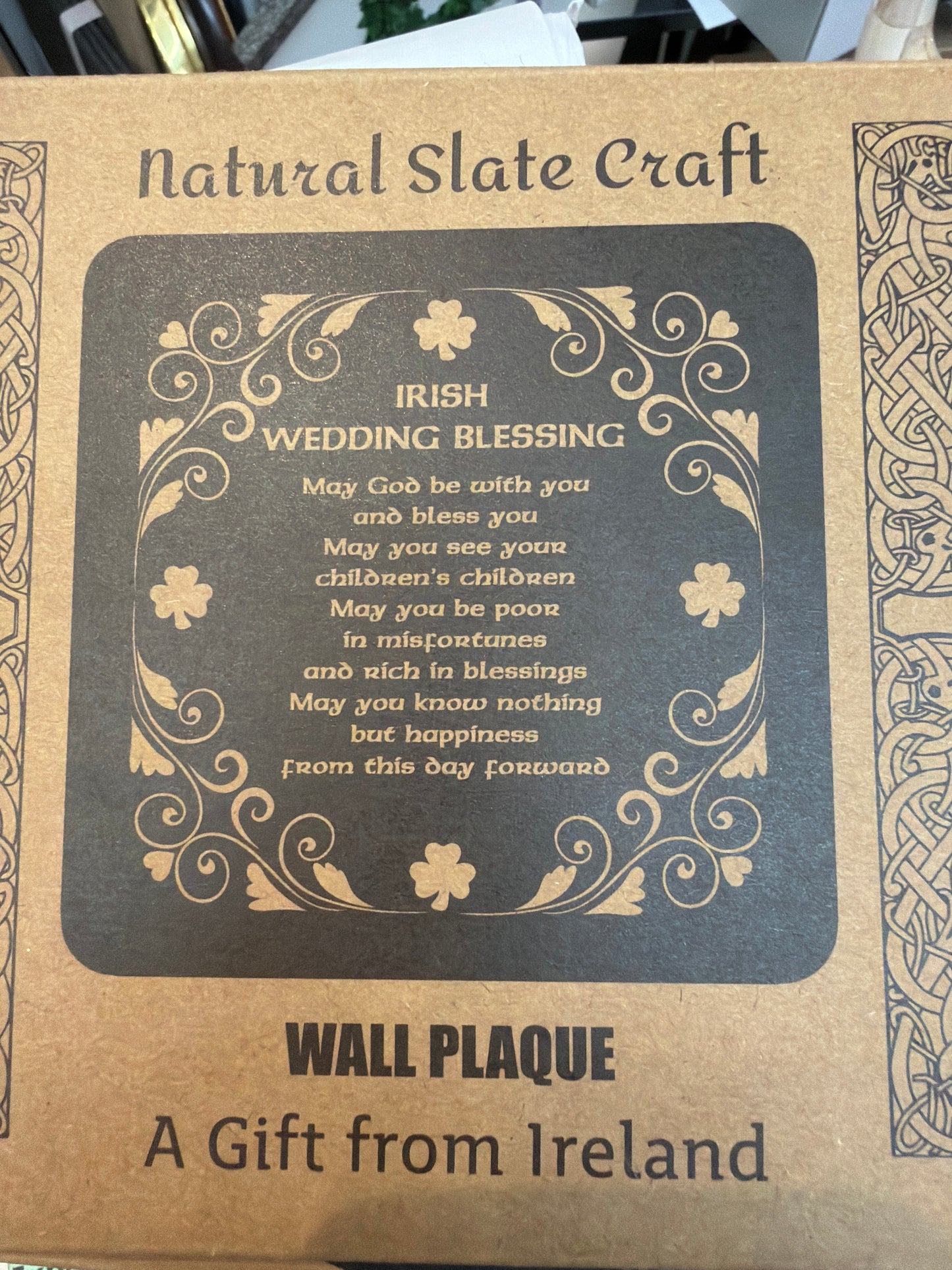 Slate Irish Wedding Wish Square