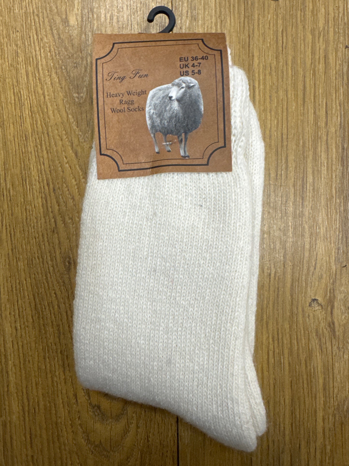 Socks Ragg Wool Cream