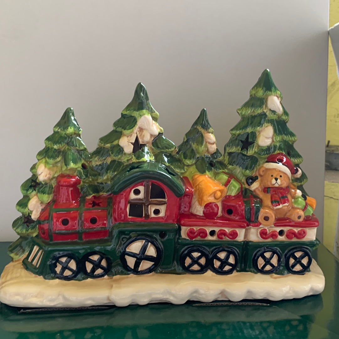 Christmas Train and tree luminaire