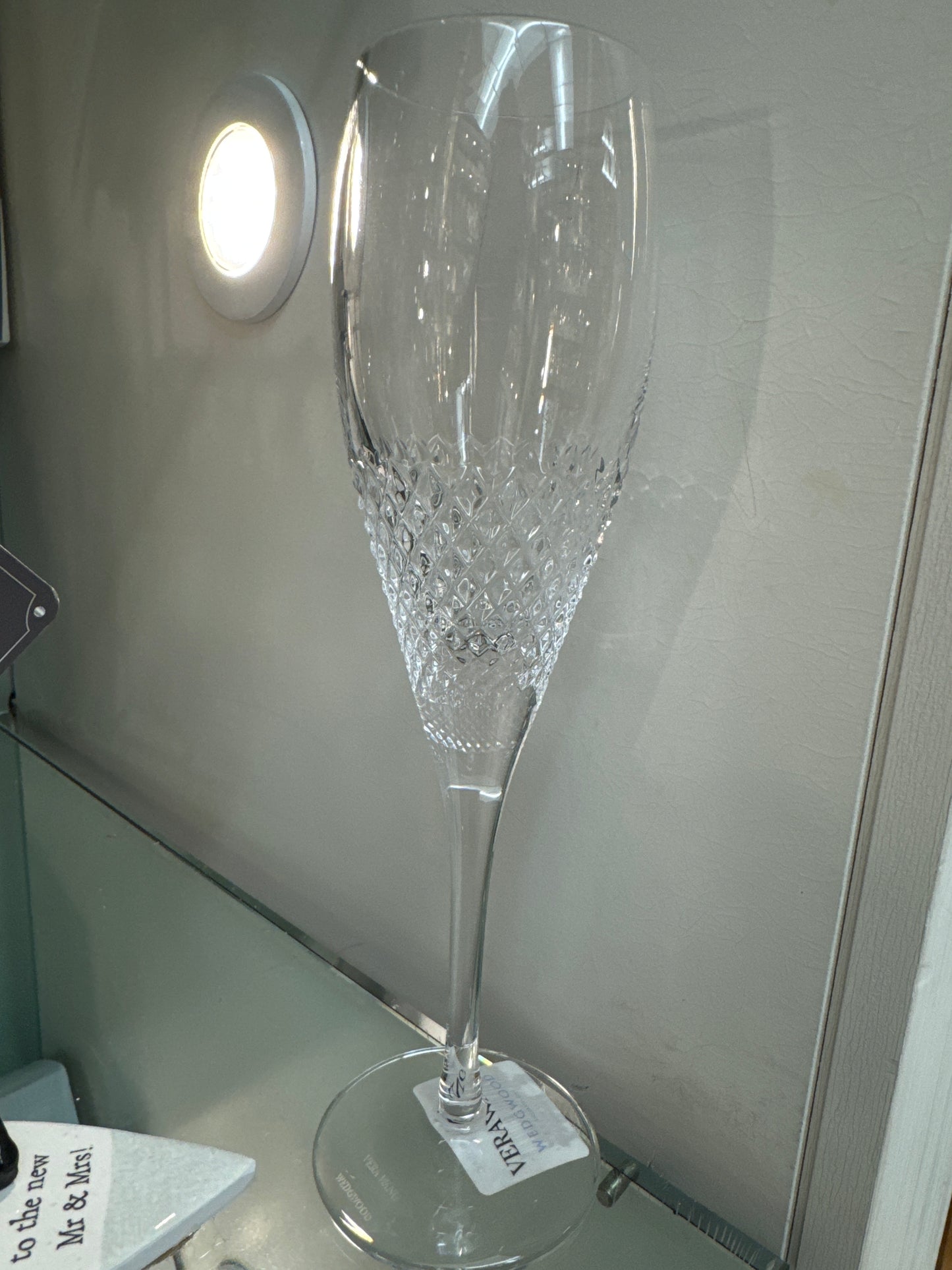 Vera Wang Flute Champagne Diamond Mosaic Pair