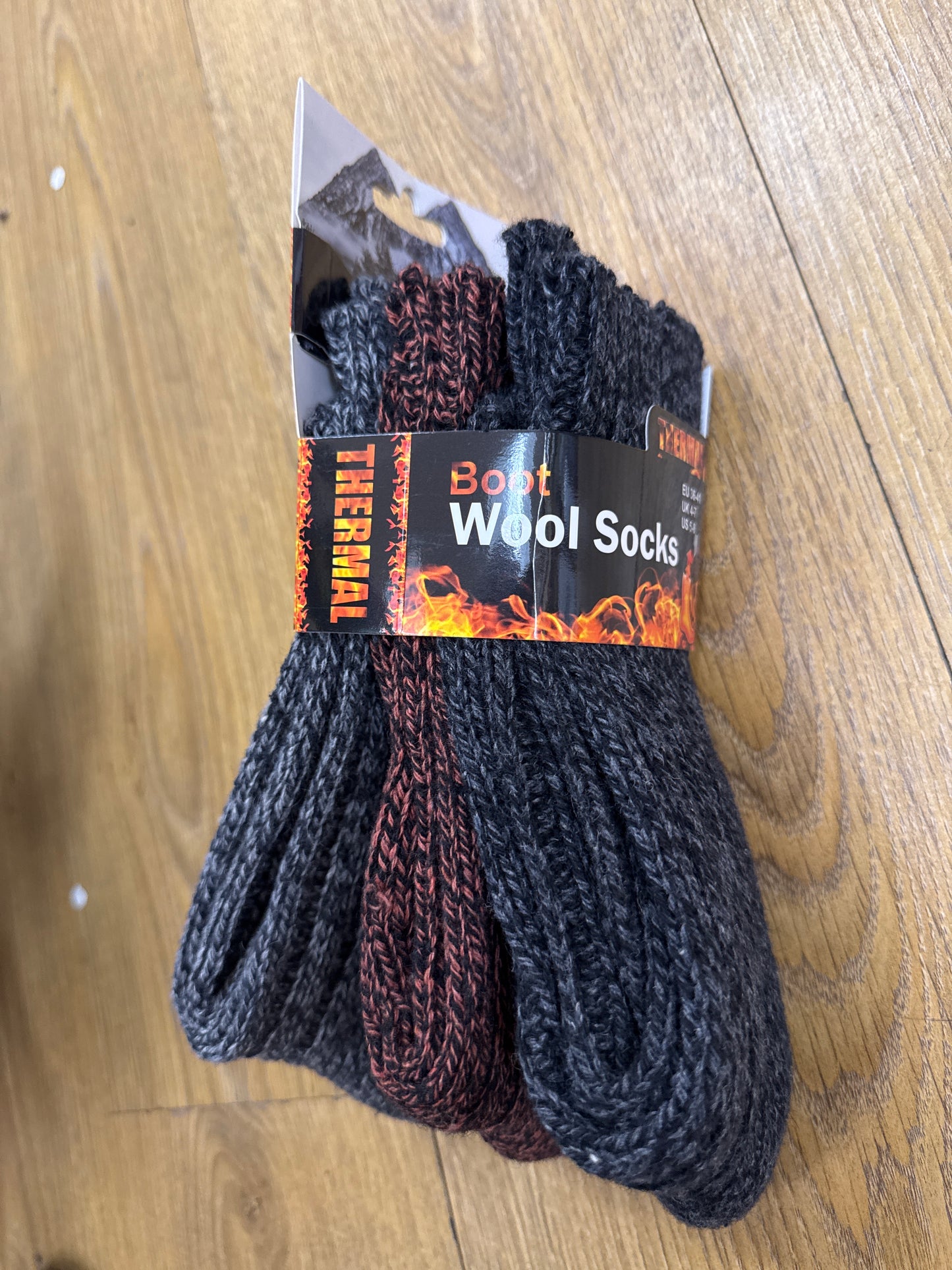 Boot Wool Socks 3 pack Dark Grey