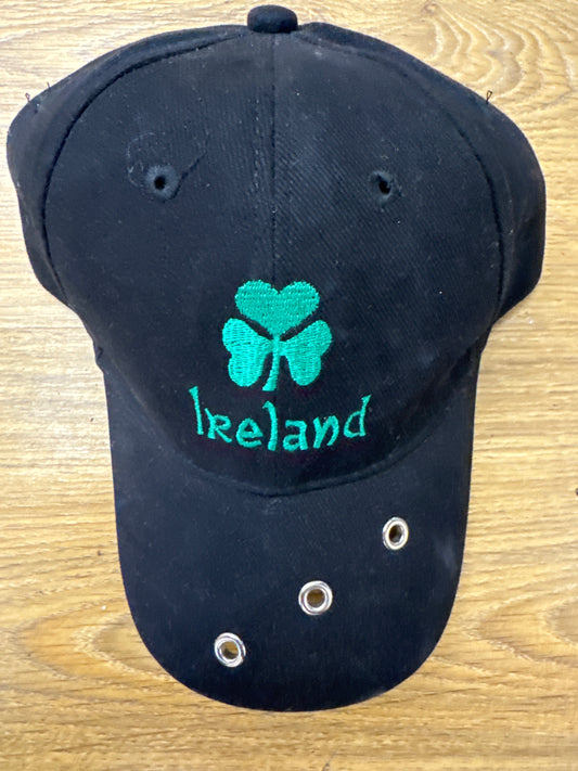 Ireland Sports Cap Cotton Black Shamrock