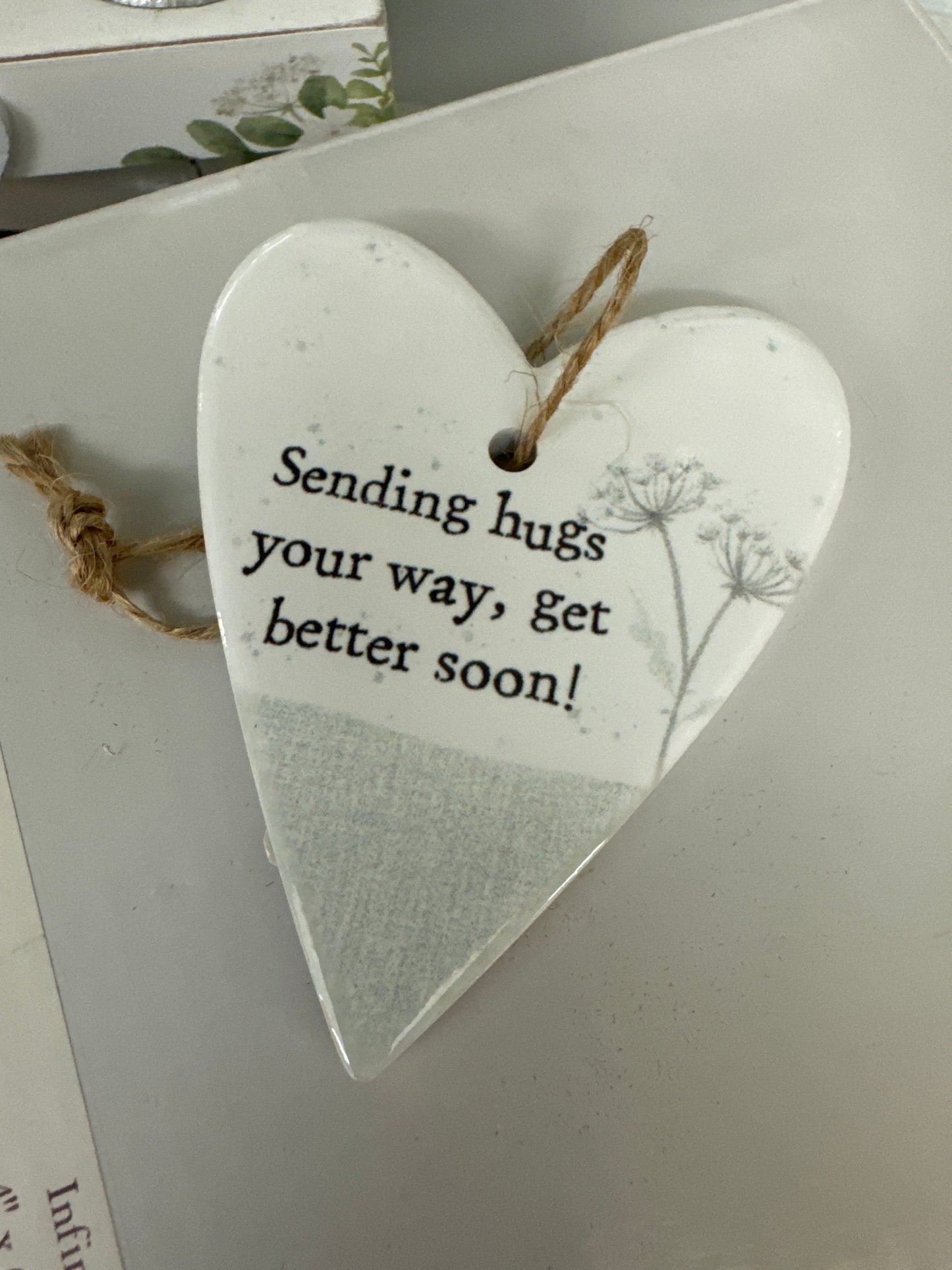 Ceramic Heart - Get Well Soon