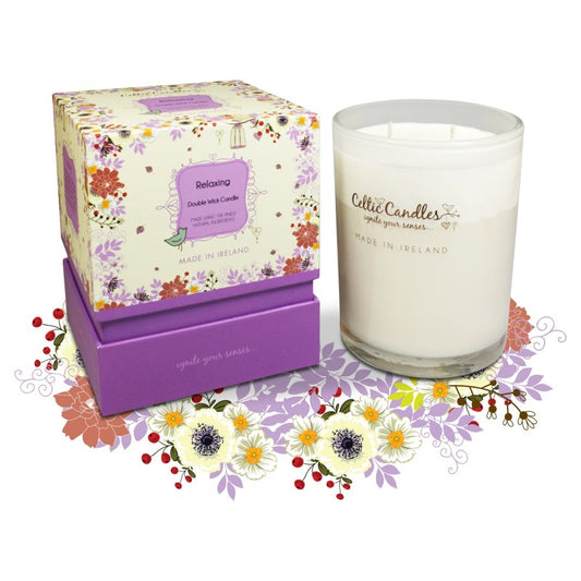 Celtic Candles Organic Relaxing Double Wick Candle 180ml