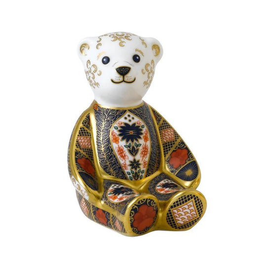 Royal Crown Derby Old Imari Solid Gold Band Bear