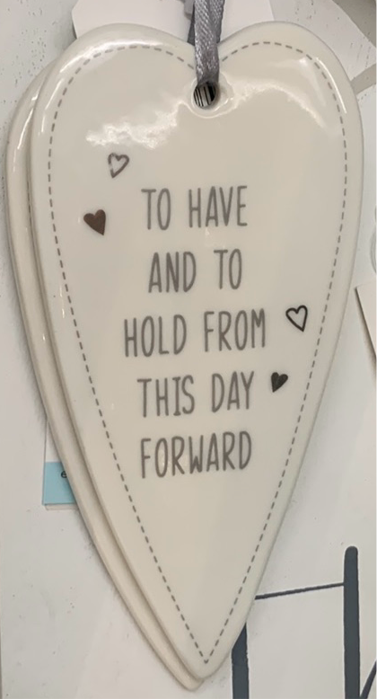 wedding ceramic plaque