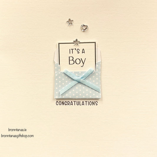 Handmade Baby Boy Card It’s a Boy