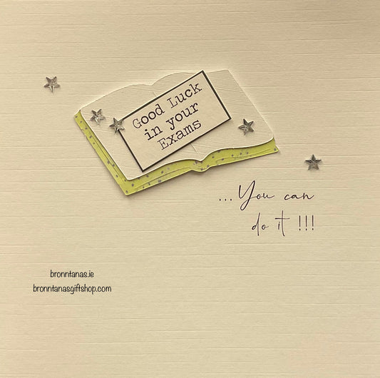 Handmade Good Luck in Your Exams you can do it