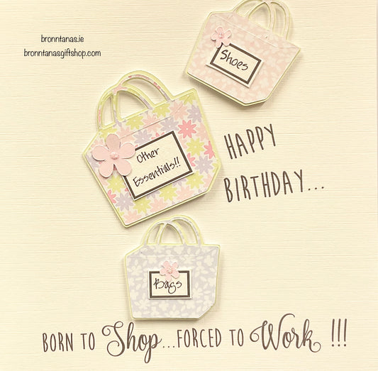 Handmade Happy Birthday Born to Shop…