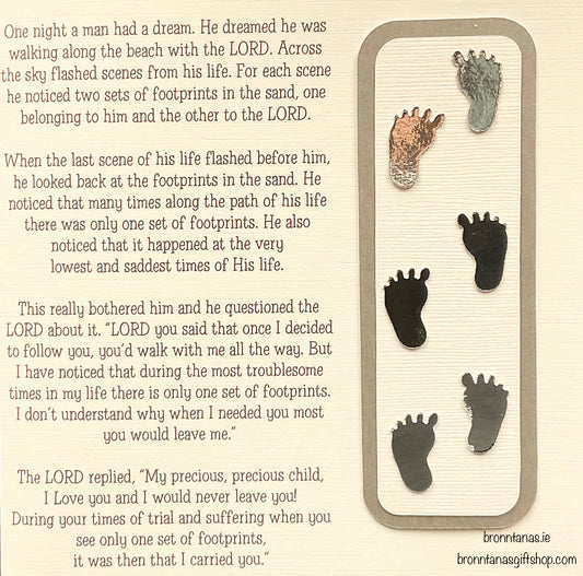 Handmade Footprints Card