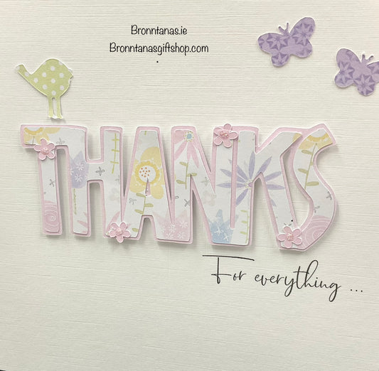 Handmade Thanks For Everything