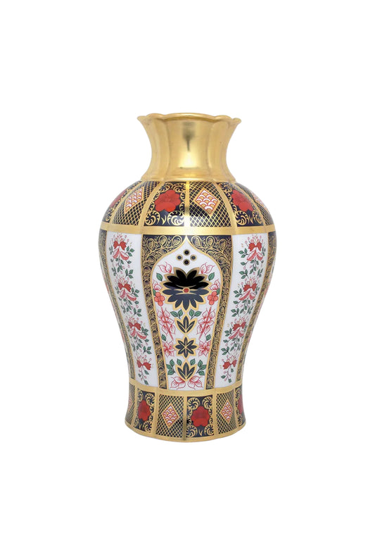Royal Crown Derby Old Imari Arum Lily Vase
