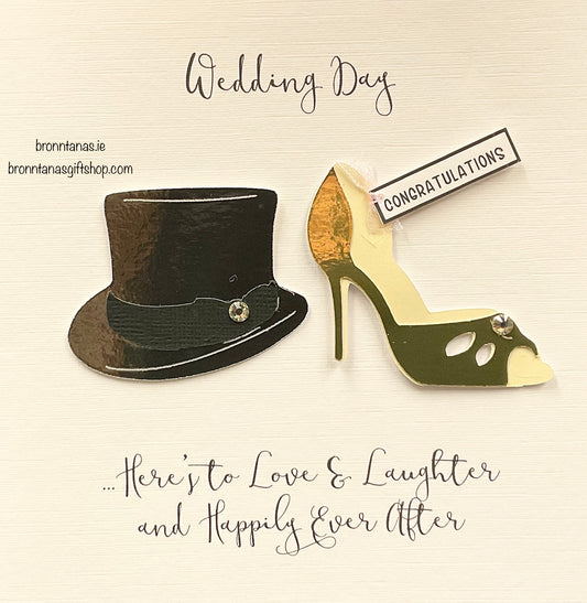 Handmade Wedding Day Card Perfect Pair…Shoes