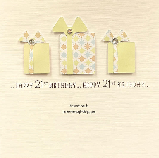 Handmade Happy 21st Birthday General Presents