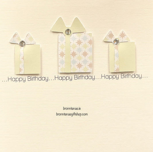 Handmade Happy Birthday Card Presents