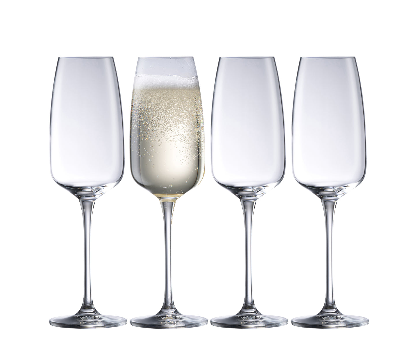 Galway Irish Crystal Tivoli Flute Champagne set of 4