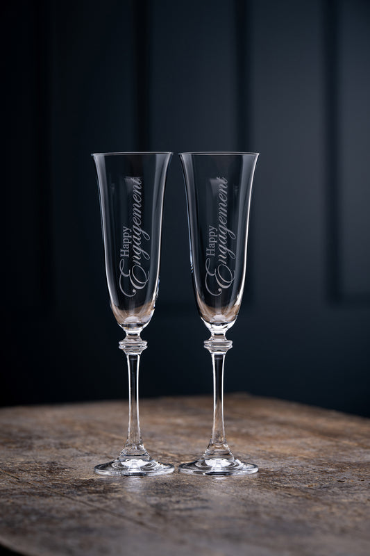 ENGAGEMENT FLUTE CHAMPAGNE LIBERTY PAIR