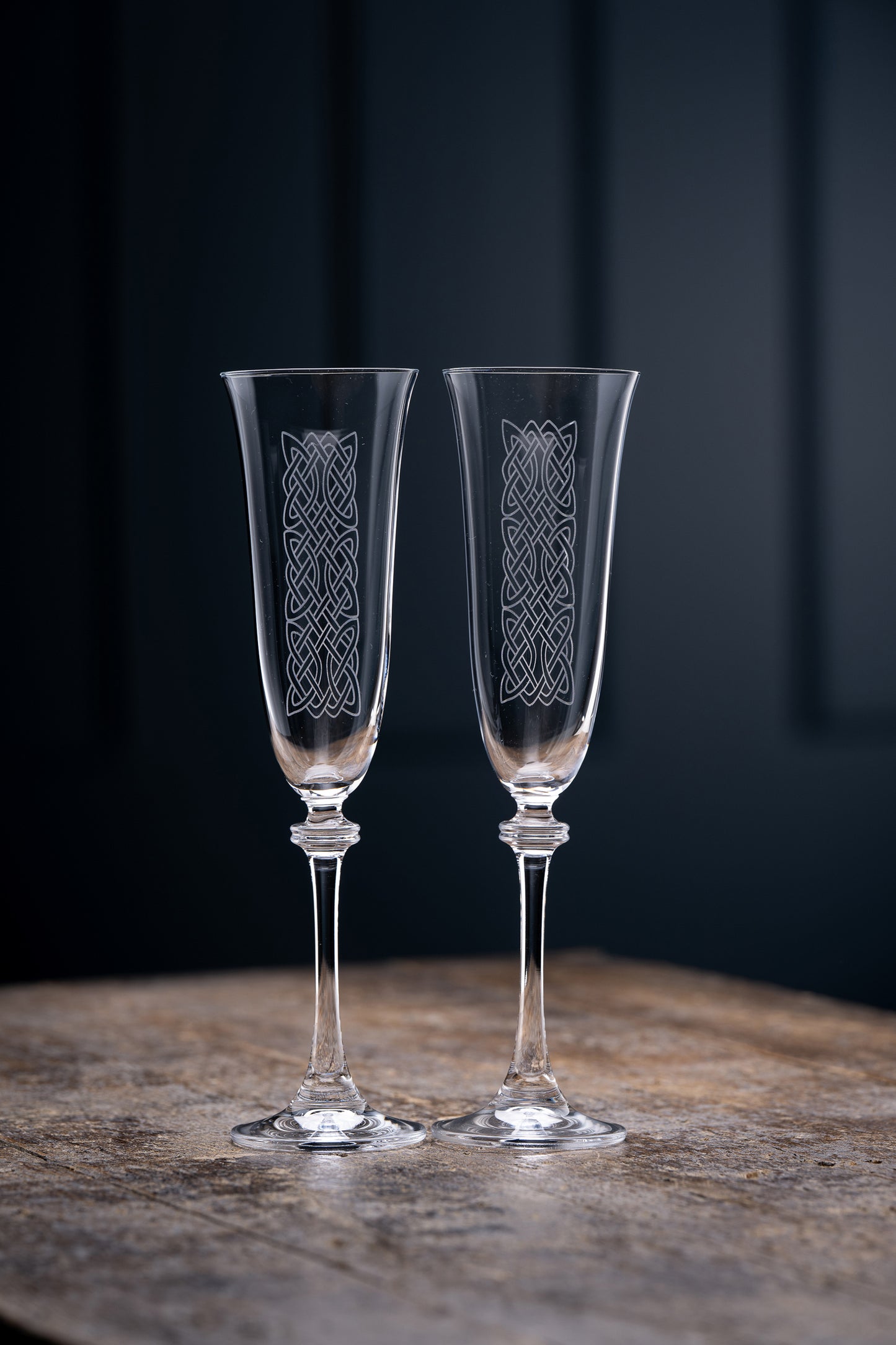 CELTIC KNOT FLUTE CHAMPAGNE LIBERTY PAIR