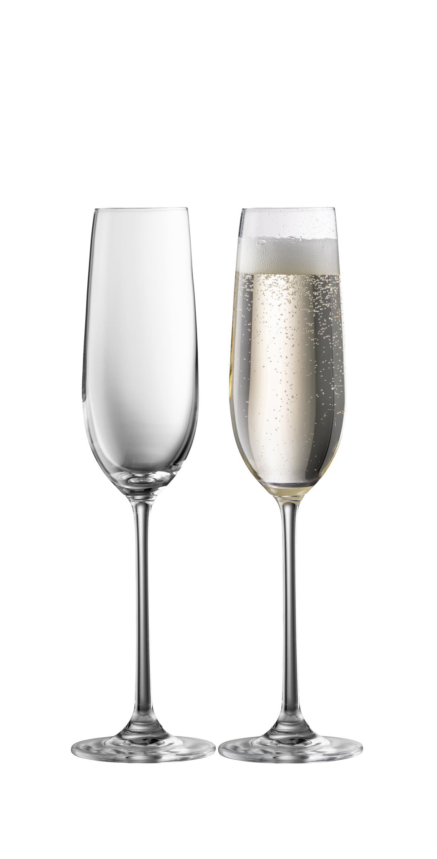 Galway Irish Crystal Solus Flute Champagne Pair
