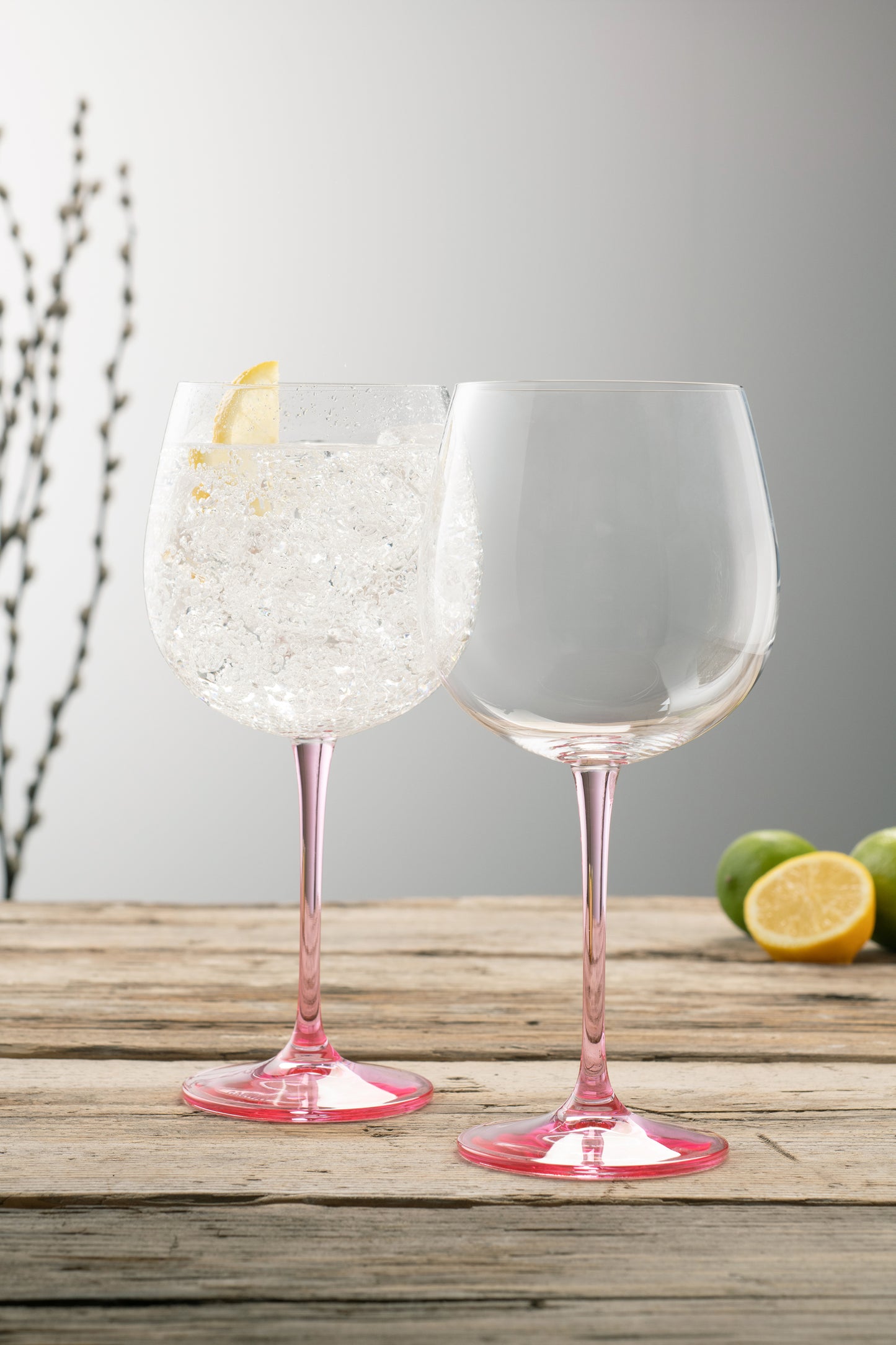Galway Crystal Gin & Tonic Pair Pink