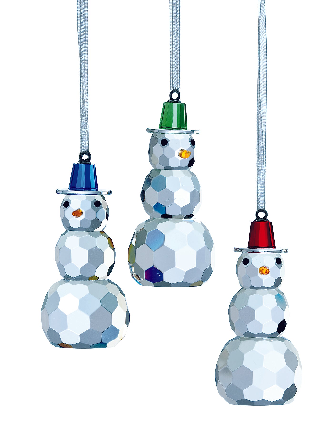 Snowman Hanging / 3 pack Red Green Blue