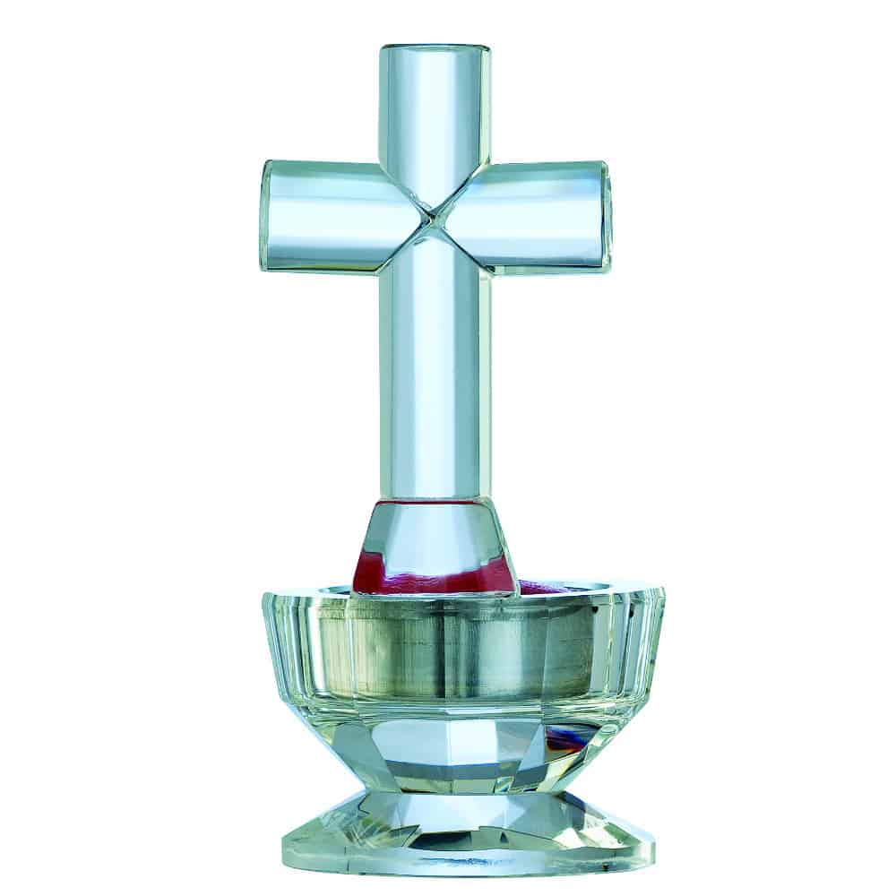 Galway Crystal Cross Votive