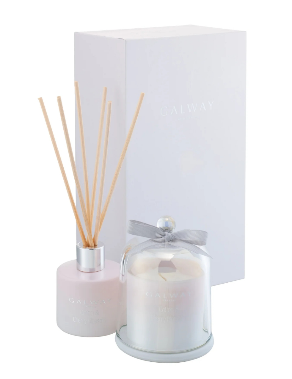 Galway Irish Crystal Cotton & Cherry Blossom Gift Set