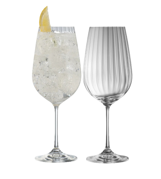 Galway Irish Crystal Erne - Spritz/ Goblet Pair