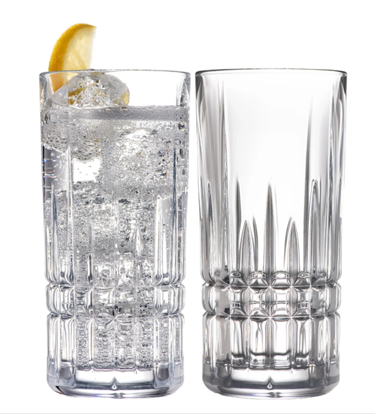 Galway Irish Crystal Liffey Hi-ball Pair
