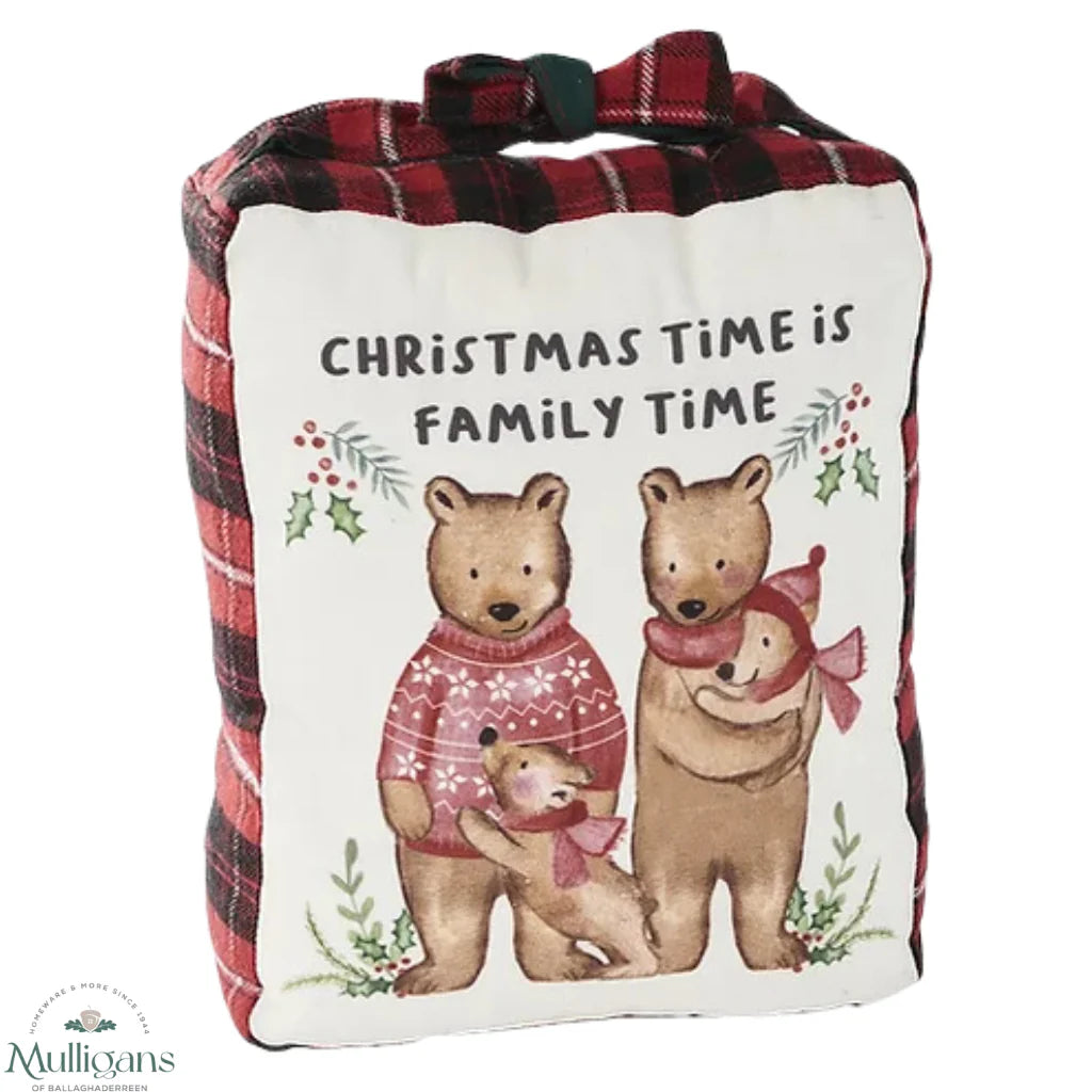 Christmas Bear Doorstop