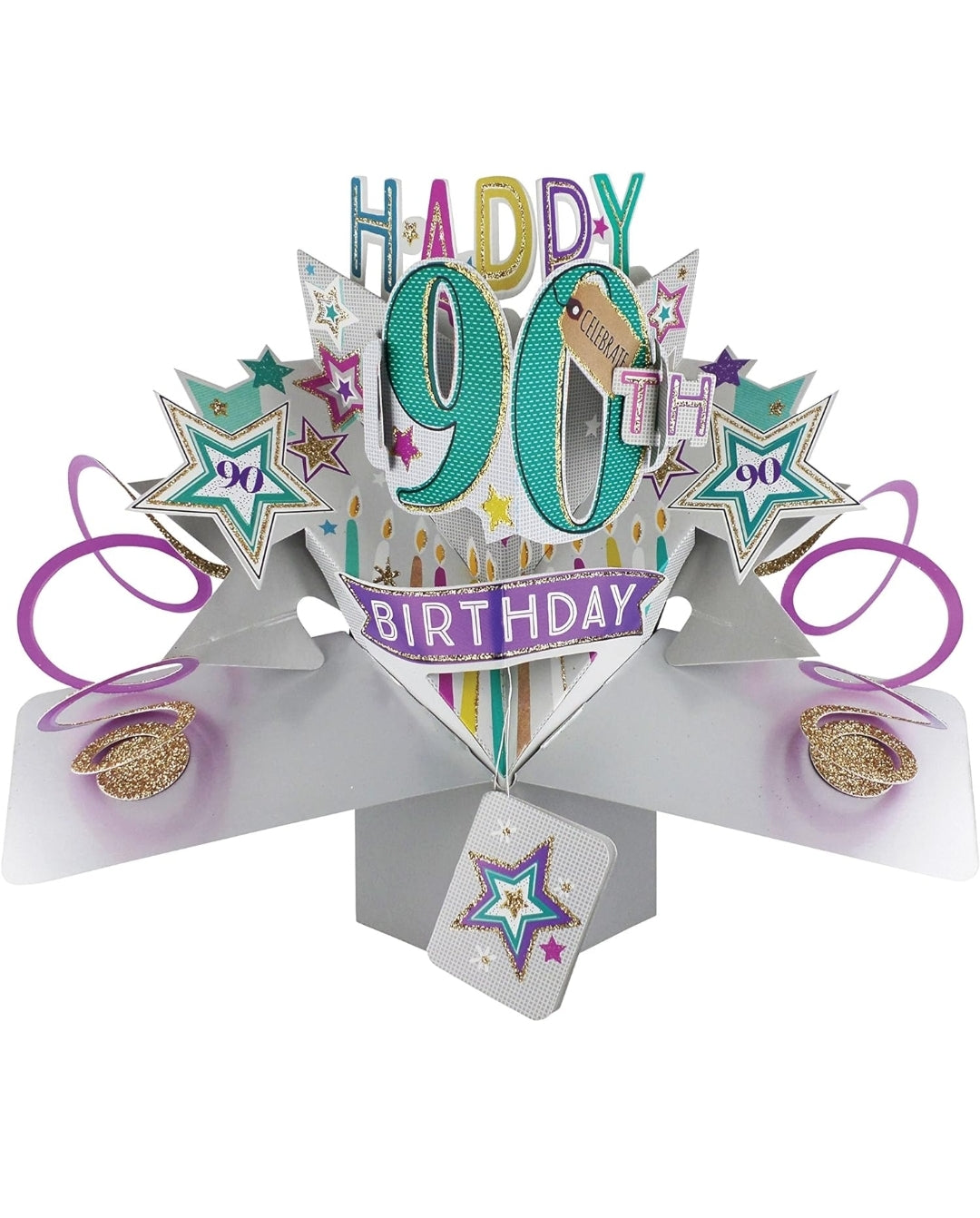 90th Birthday Pop up Card