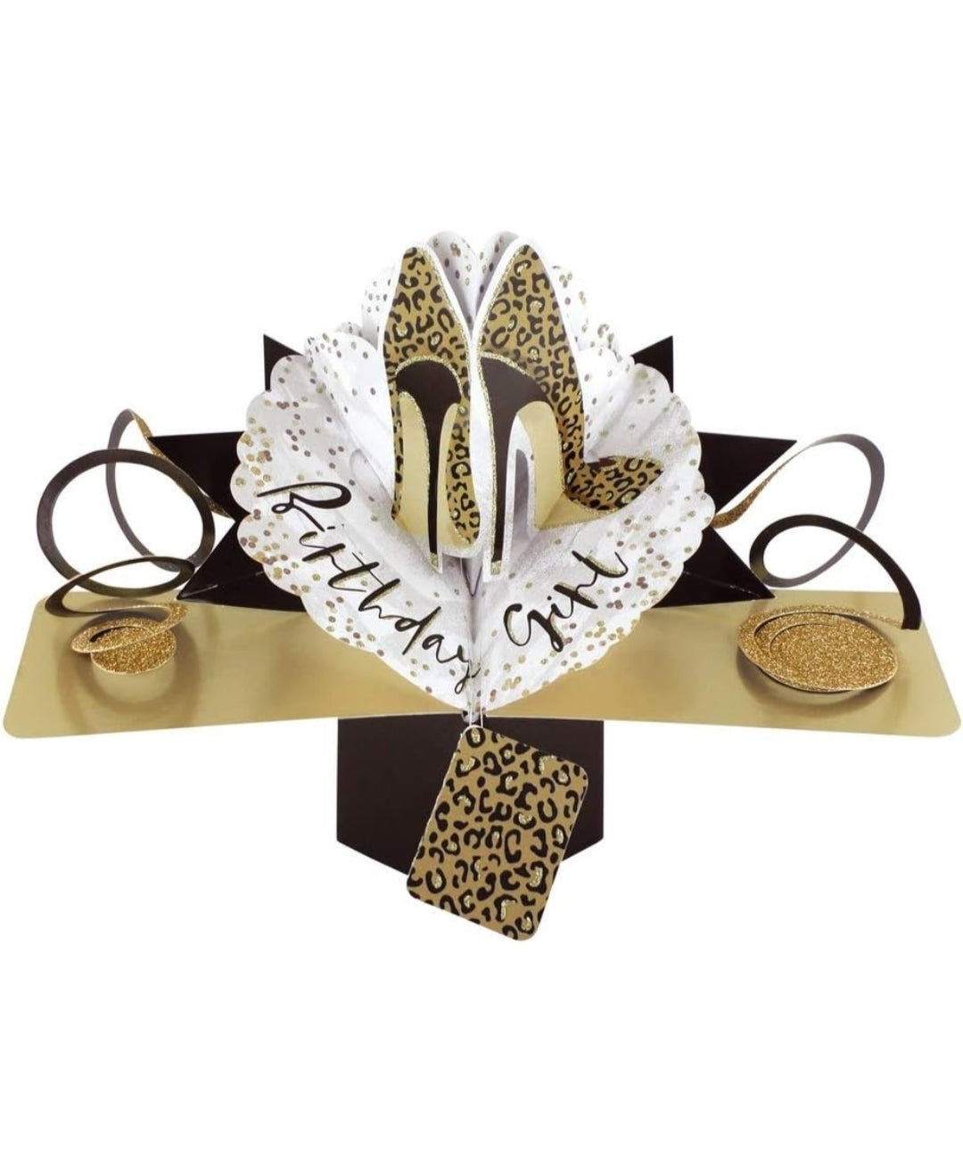 Birthday Girl Shoes Pop Up Card