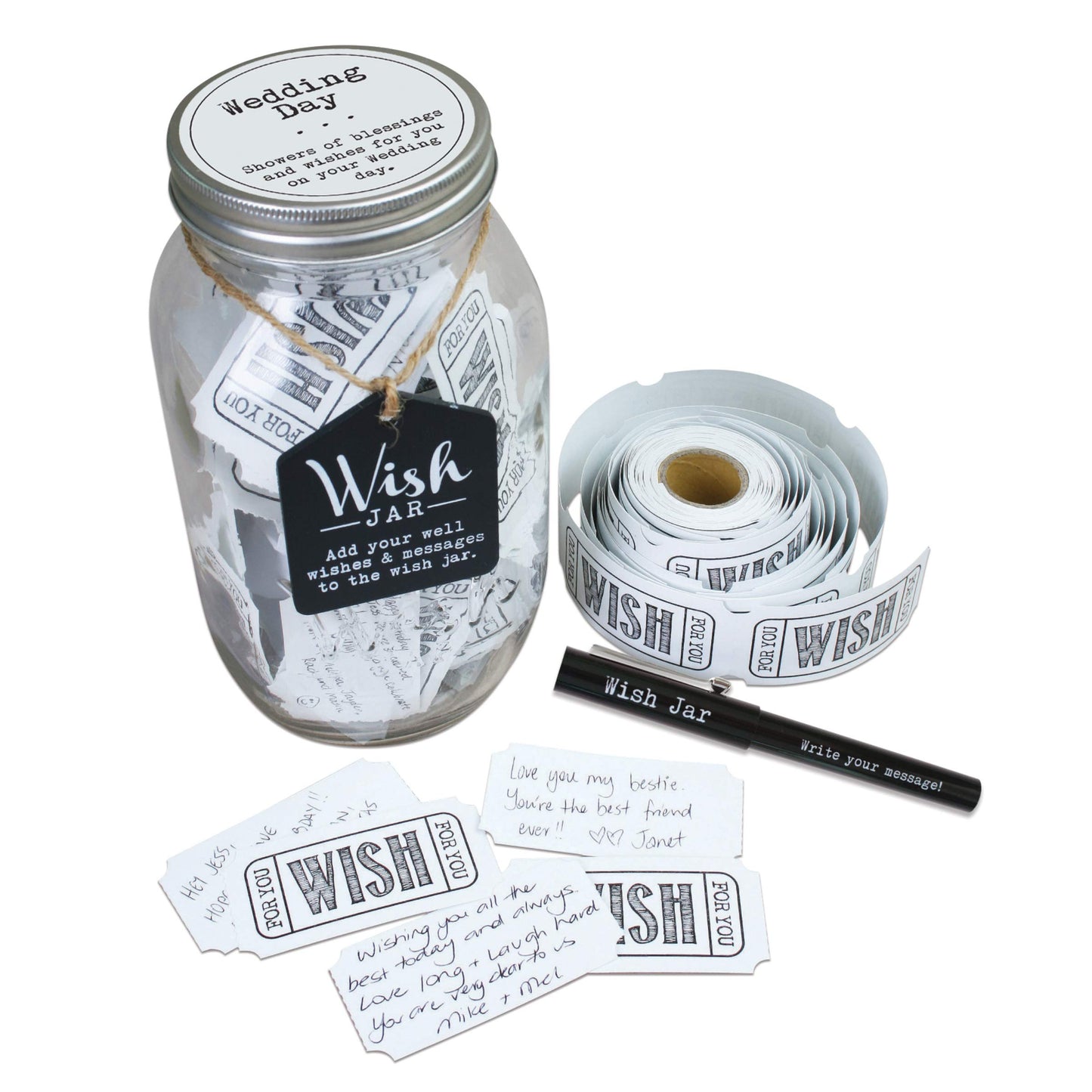 wedding wish jar