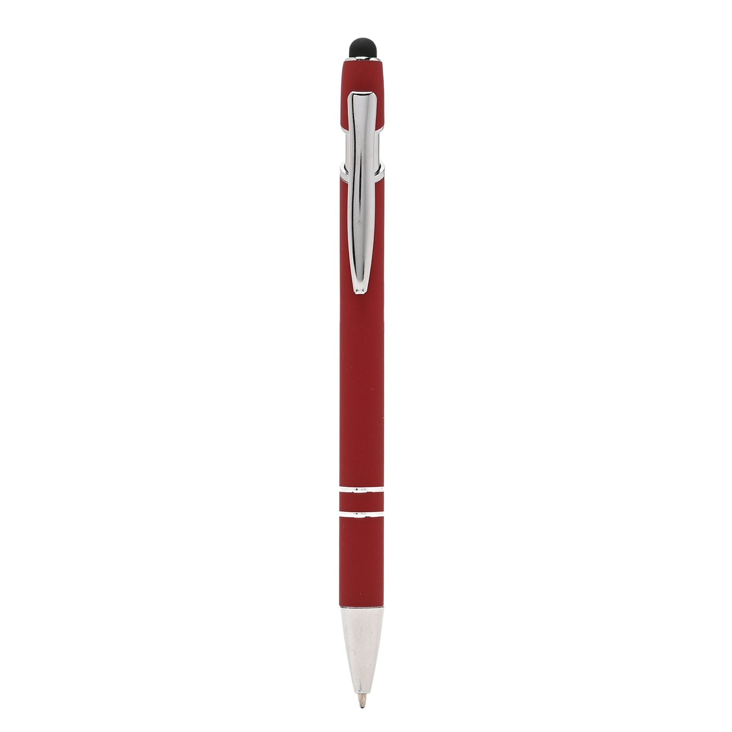 Stratton Metal Pen & Stylus - Red & Silver