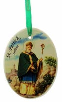 Ceramic Hanging Ornament St Patrick