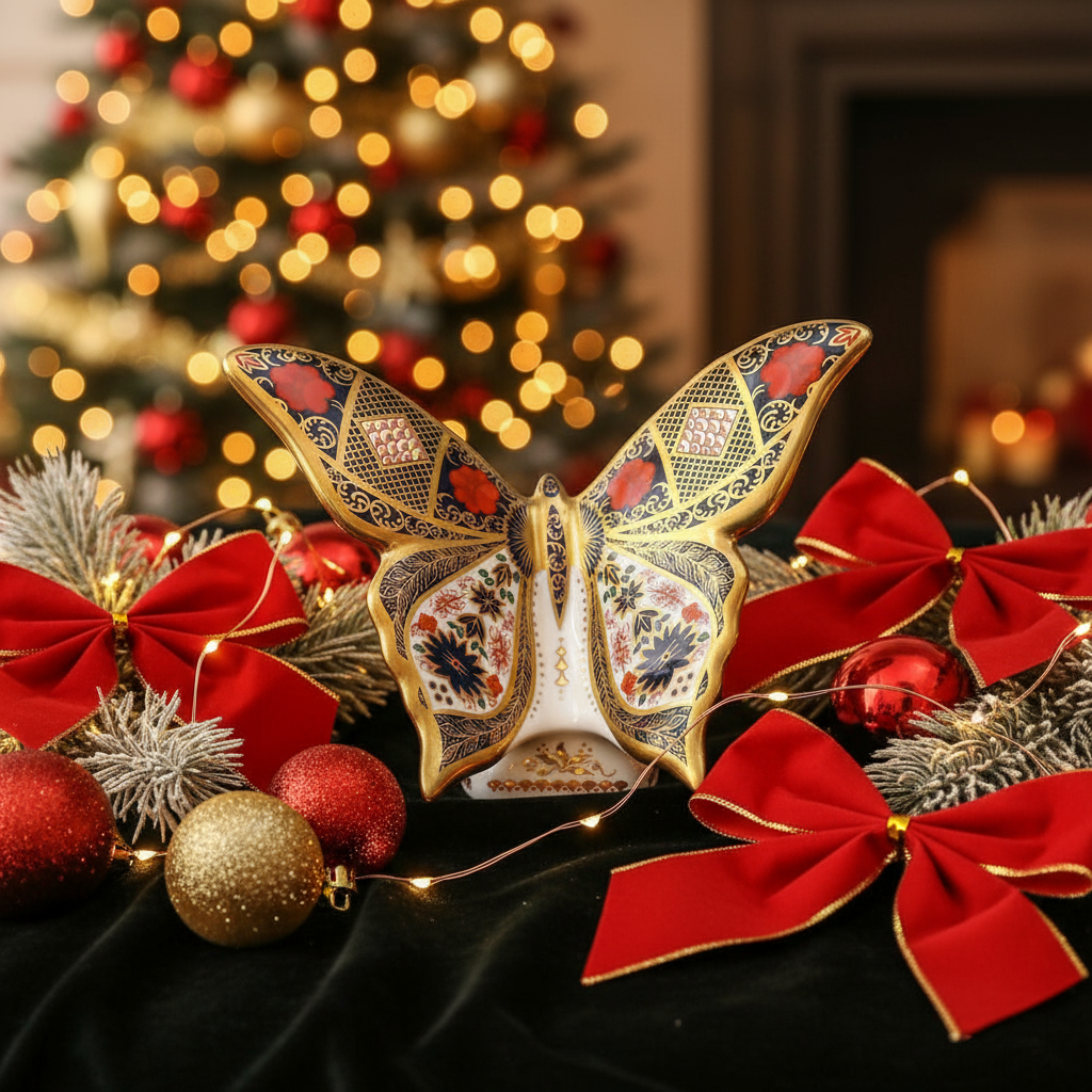 Royal Crown Derby SGB Old Imari Butterfly