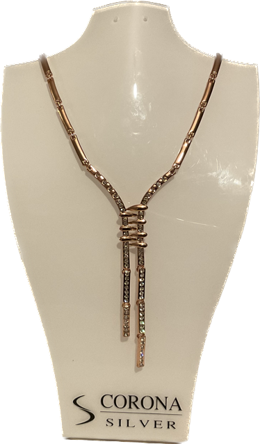 fashion necklace rose