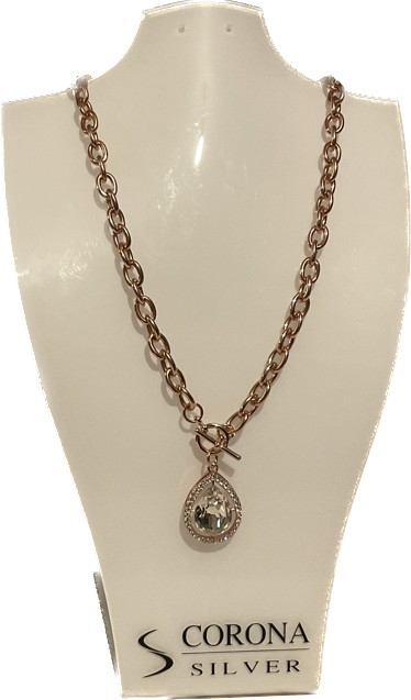 Fashion Necklace Crystal Rose